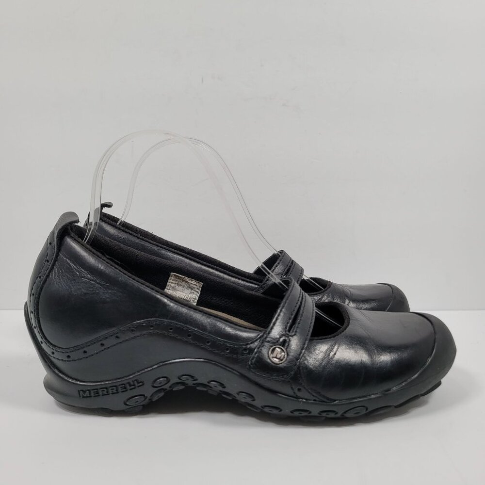 Merrell Women's Black Leather Clogs Strap Casual Shoes J46406 US Size 9.5